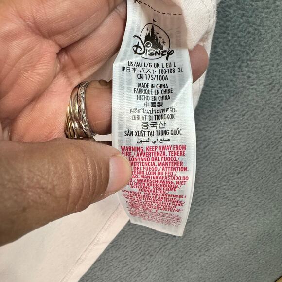 Walt Disney World 50th Anniversary Cinderella Castle T-Shirt Pink NWT Tee‎ Large - Picture 5 of 8